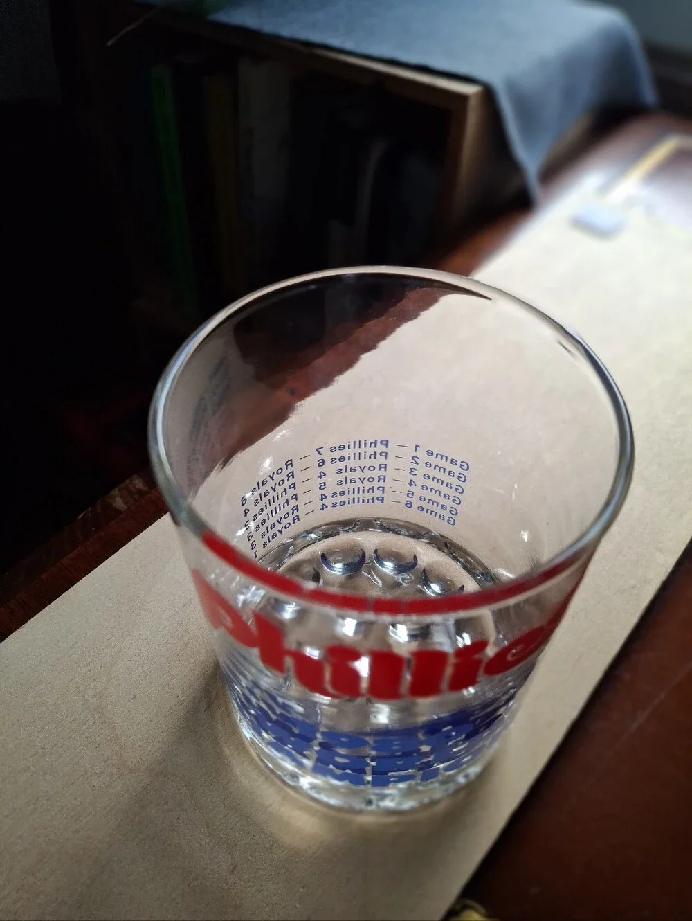 Philadelphia Phillies 1980 World Champion Collectible Rocks Glass